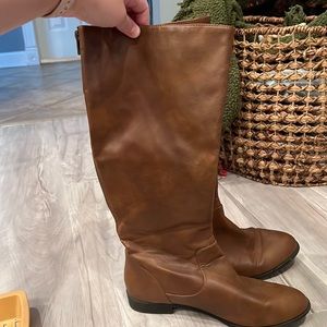 Tall brown boots